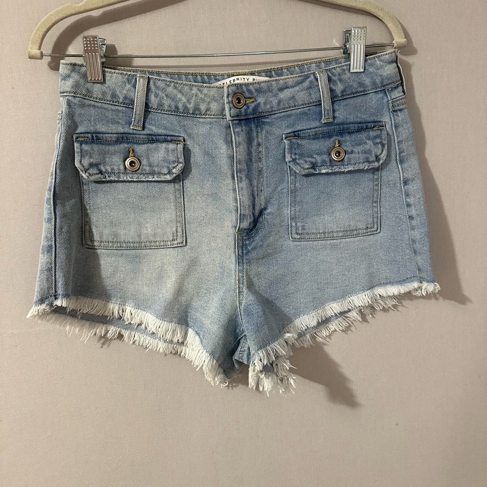 Celebrity Pink Light Wash Denim Jeans shorts.  Size 9